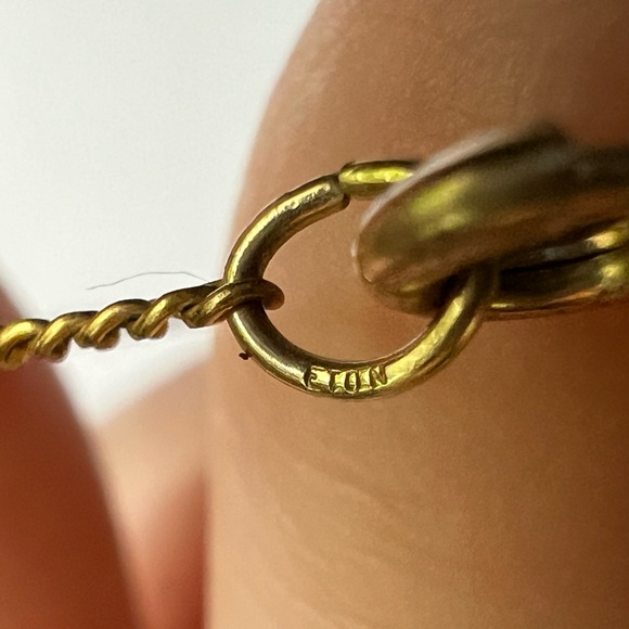 Stone Heart on 12k GF Chain - Green Pendant Necklace - Picture 10 of 15